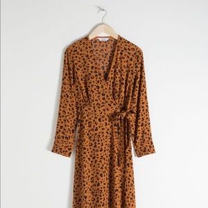 Leopard Print Wrap Dress & Other Stories